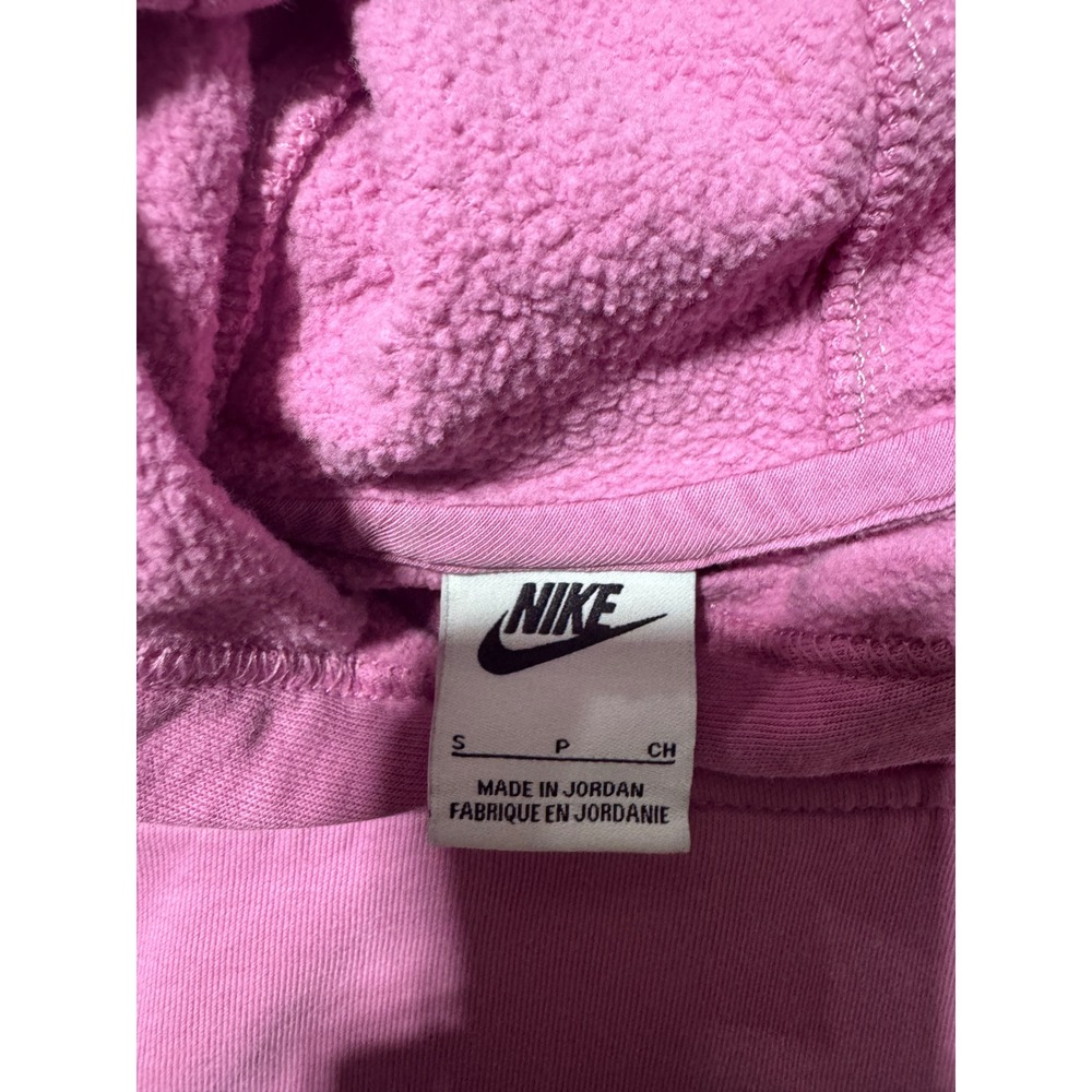 Nike Kids Pink Fleece‎ Hoodie Pullover Sweatshirt Size S P CH - Picture 4 of 5